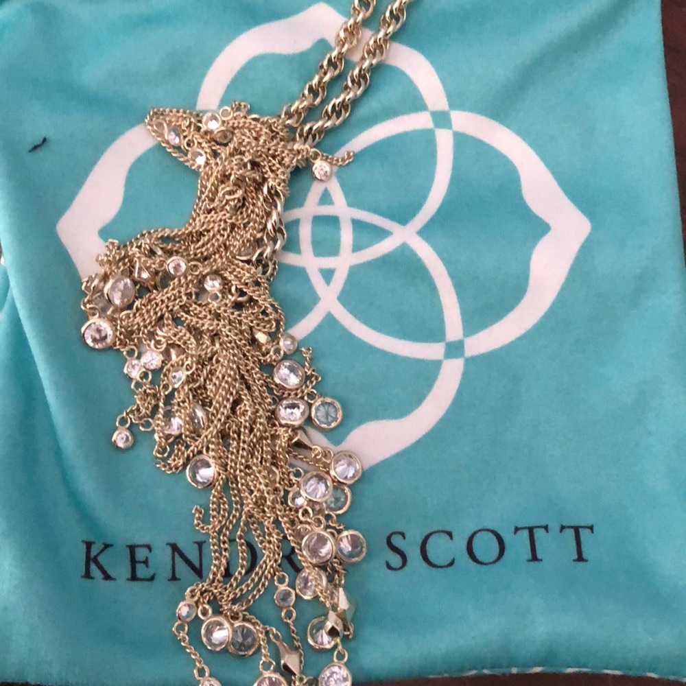Kendra Scott gold lariat, made to be wrapped